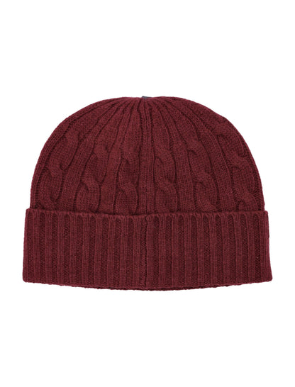 POLO RALPH LAUREN Cable Knit Beanie with Fold-Over Cuff