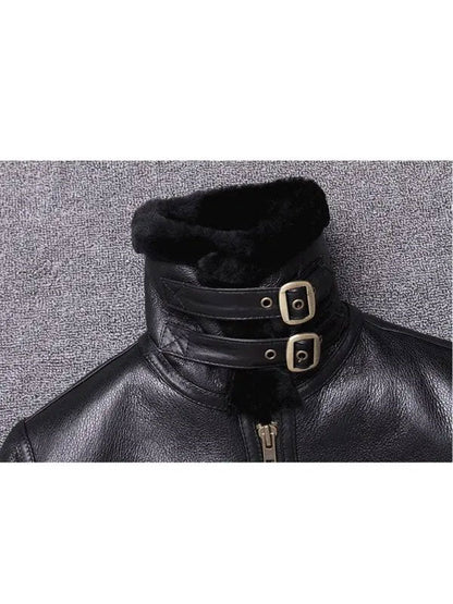 Men’s Sheepskin Winter Fur Coat Jacket