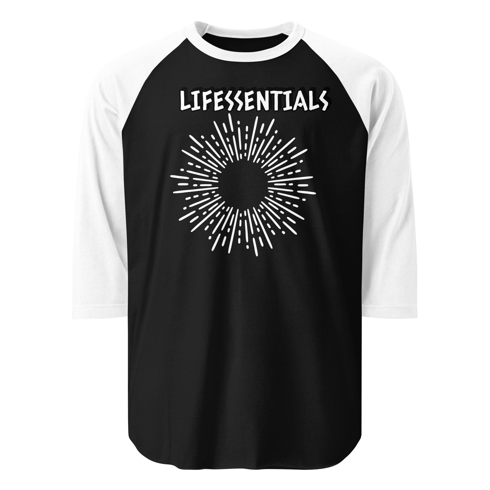 LIFESSENTIALS "BLACKHOLE" 3/4 RAGLAN T-LifessentialsLLC.com