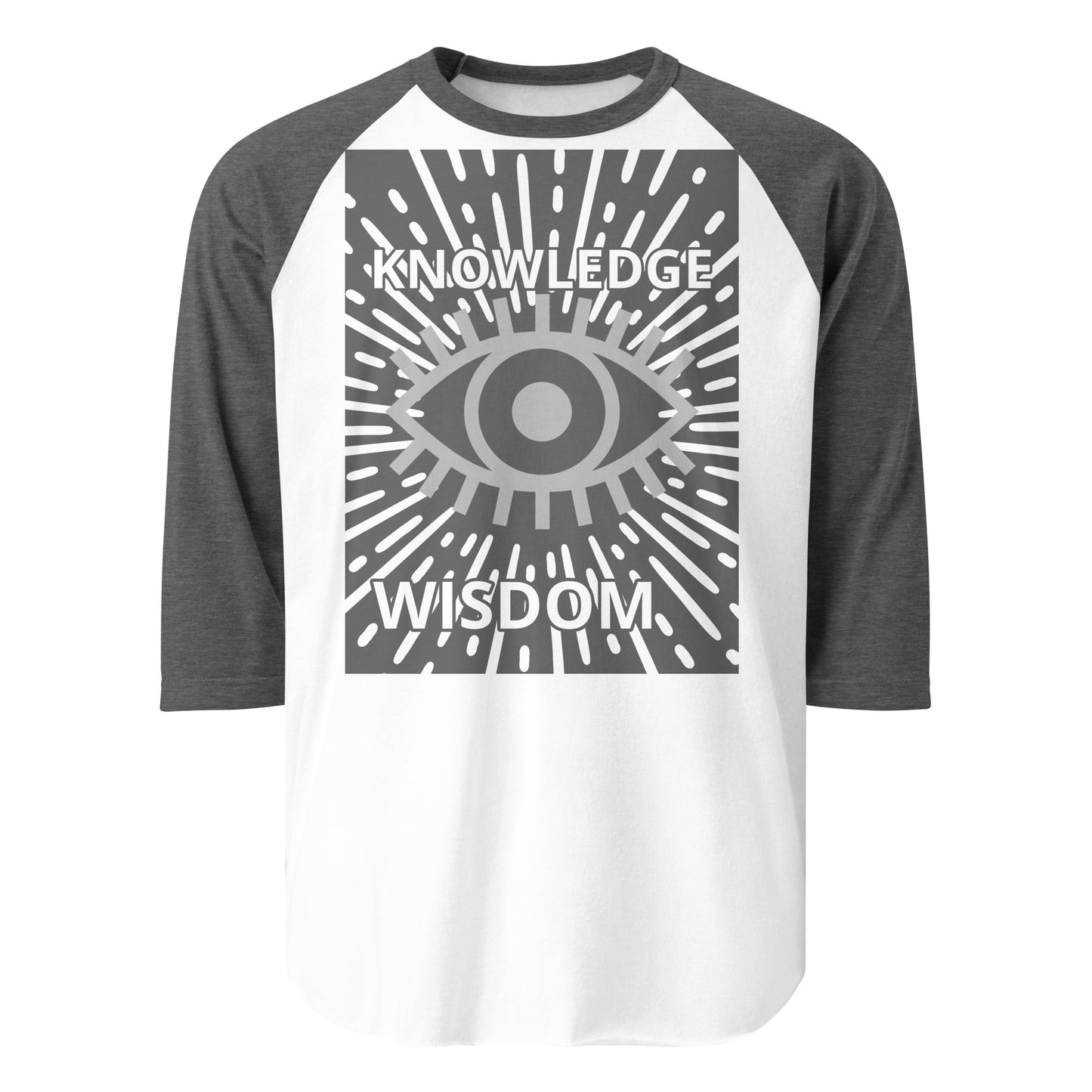 KNOWLEDGE/WISDOM 3/4 sleeve raglan shirt-LifessentialsLLC.com