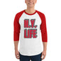 3/4 sleeve raglan shirt-LifessentialsLLC.com