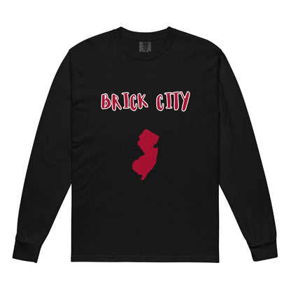 Garment-dyed heavyweight long-sleeve shirt-LifessentialsLLC.com