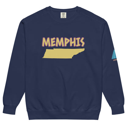 "MEMPHIS" garment-dyed sweatshirt-LifessentialsLLC.com