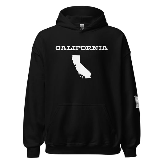 CALIFORNIA B/W  Hoodie-LifessentialsLLC.com