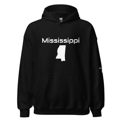 MISSISSIPPI B/W  Hoodie-LifessentialsLLC.com