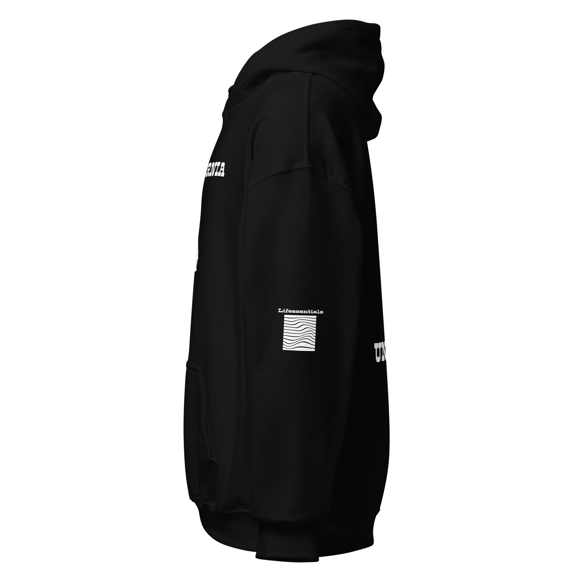 CALIFORNIA B/W  Hoodie-LifessentialsLLC.com