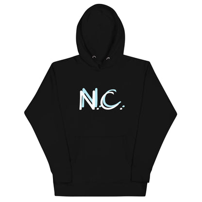 Premium Cotton Unisex Hoodie — Black & Sky Blue (Vol. 2)