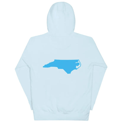 Premium Cotton Unisex Hoodie — Black & Sky Blue-LifessentialsLLC.com