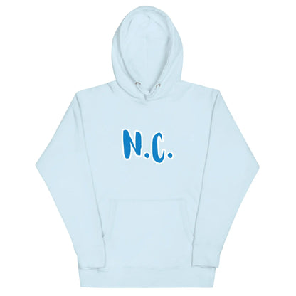 Premium Cotton Unisex Hoodie — Black & Sky Blue-LifessentialsLLC.com