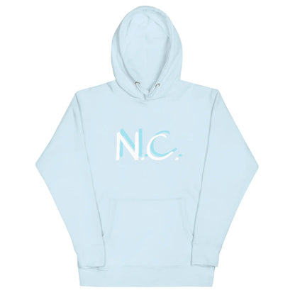 Premium Cotton Unisex Hoodie — Black & Sky Blue (Vol. 2)