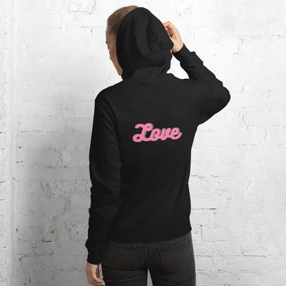 Fleece Pullover Unisex Hoodie — Black-LifessentialsLLC.com