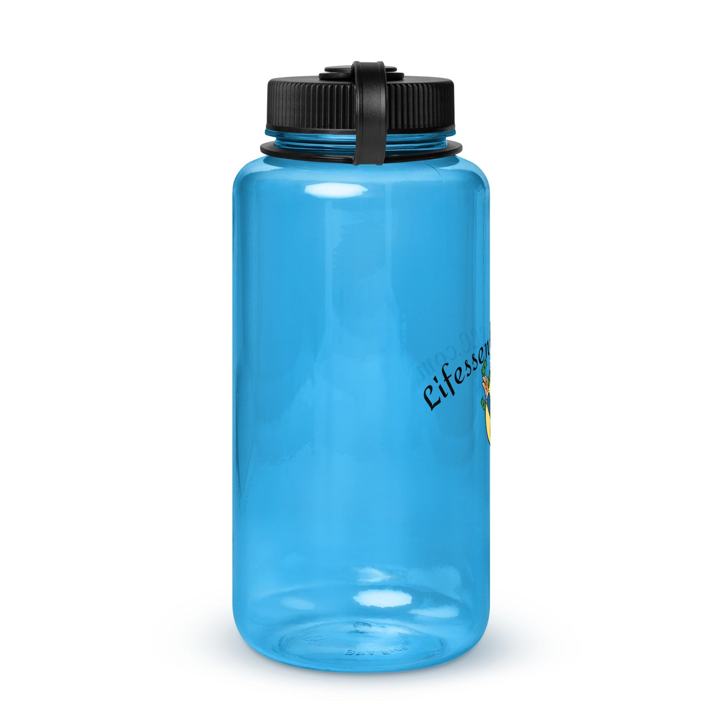 Wide mouth plastic water bottle