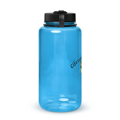 Wide mouth plastic water bottle-LifessentialsLLC.com