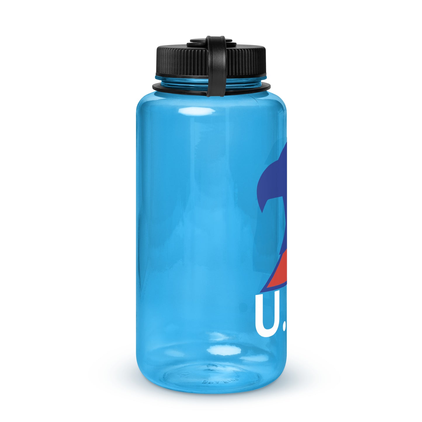 Wide mouth plastic water bottle