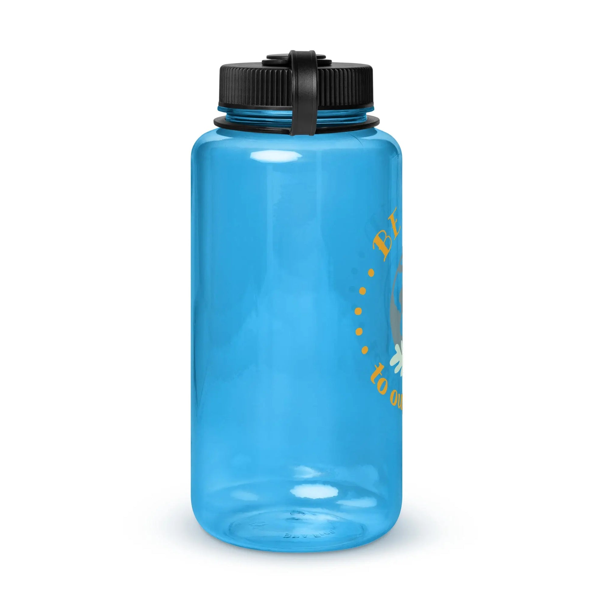 Wide mouth plastic water bottle-LifessentialsLLC.com