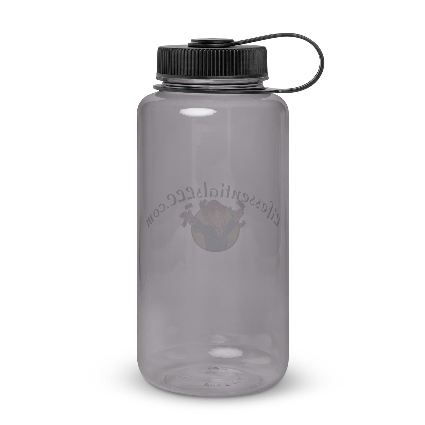 Wide mouth plastic water bottle