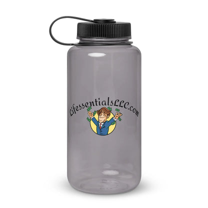Wide mouth plastic water bottle-LifessentialsLLC.com