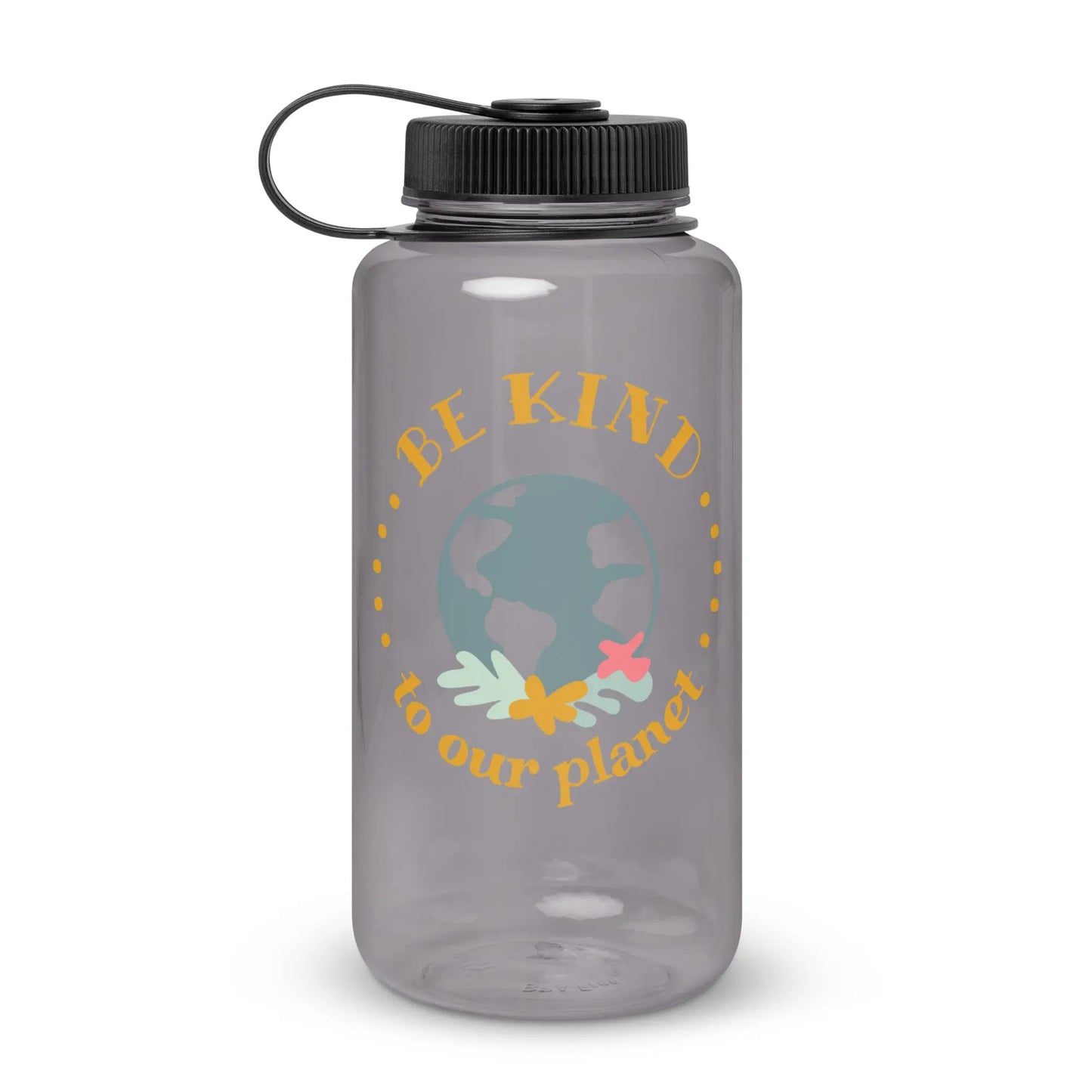 Wide mouth plastic water bottle-LifessentialsLLC.com