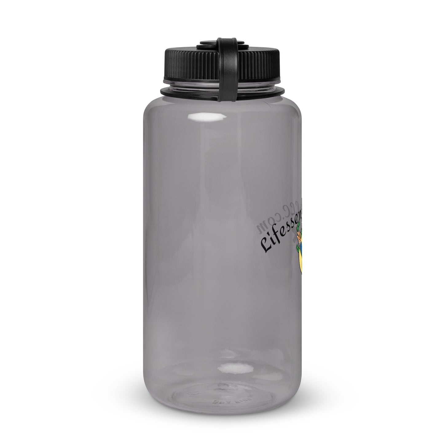 Wide mouth plastic water bottle