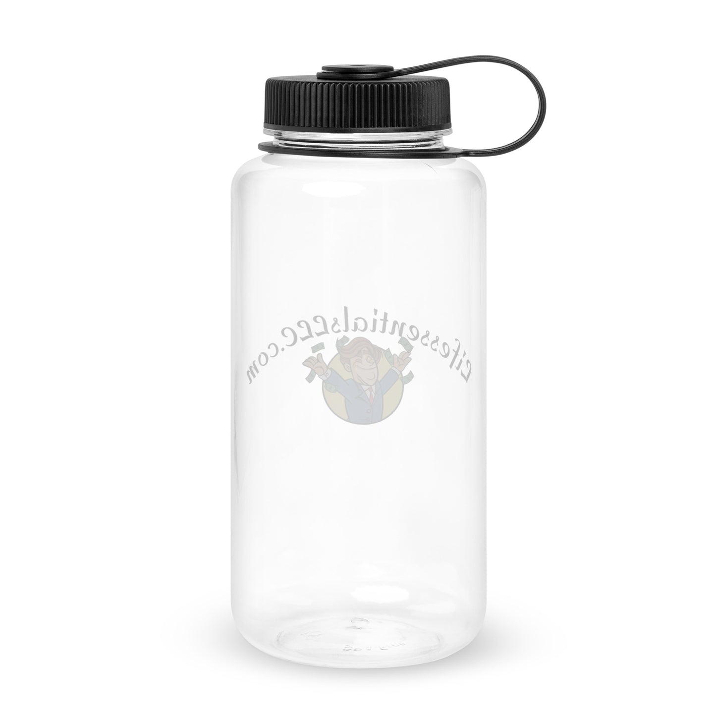 Wide mouth plastic water bottle