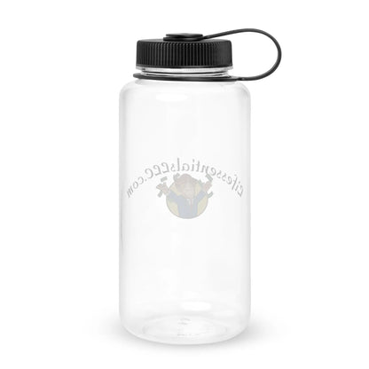 Wide mouth plastic water bottle-LifessentialsLLC.com