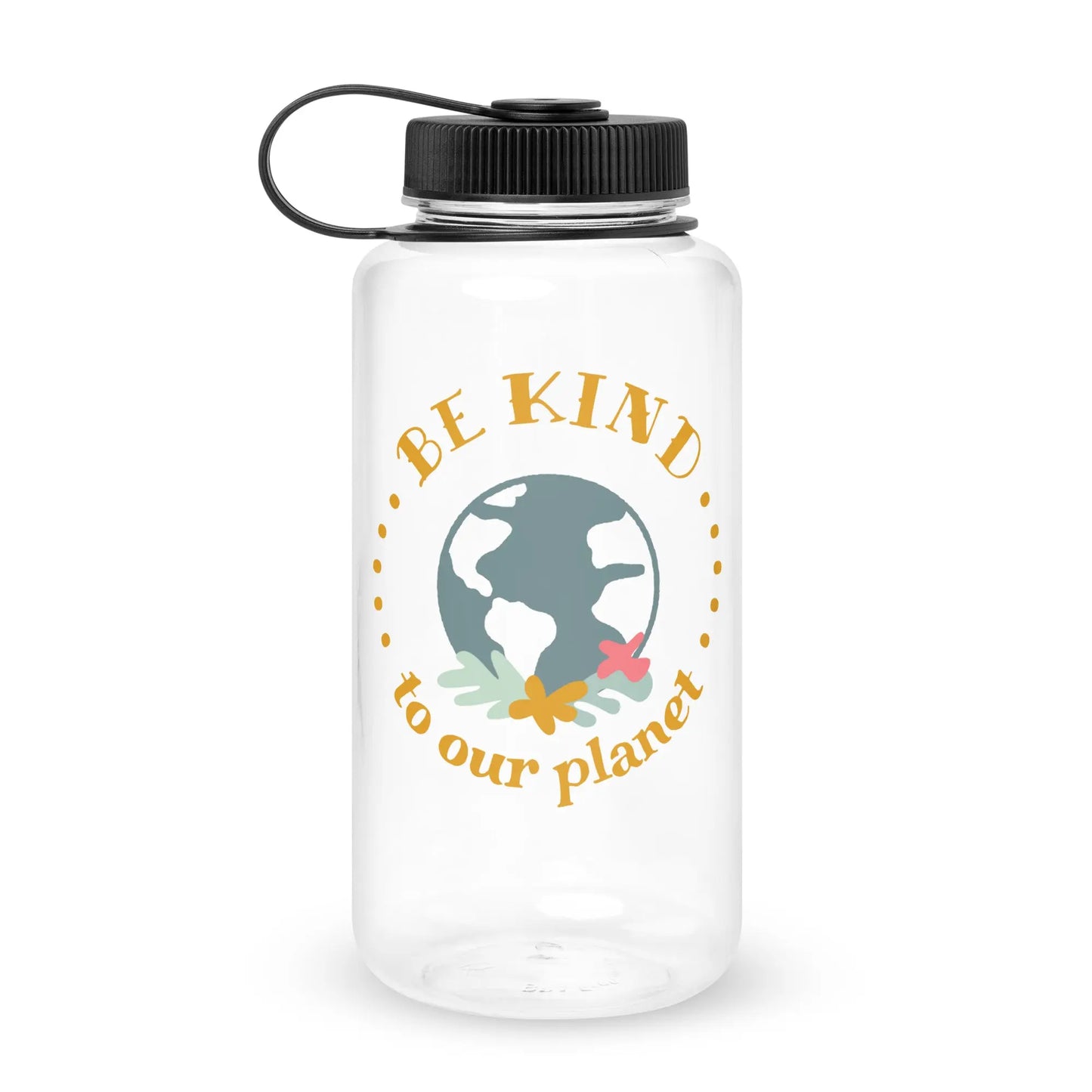 Wide mouth plastic water bottle-LifessentialsLLC.com