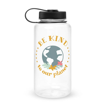 Wide mouth plastic water bottle-LifessentialsLLC.com