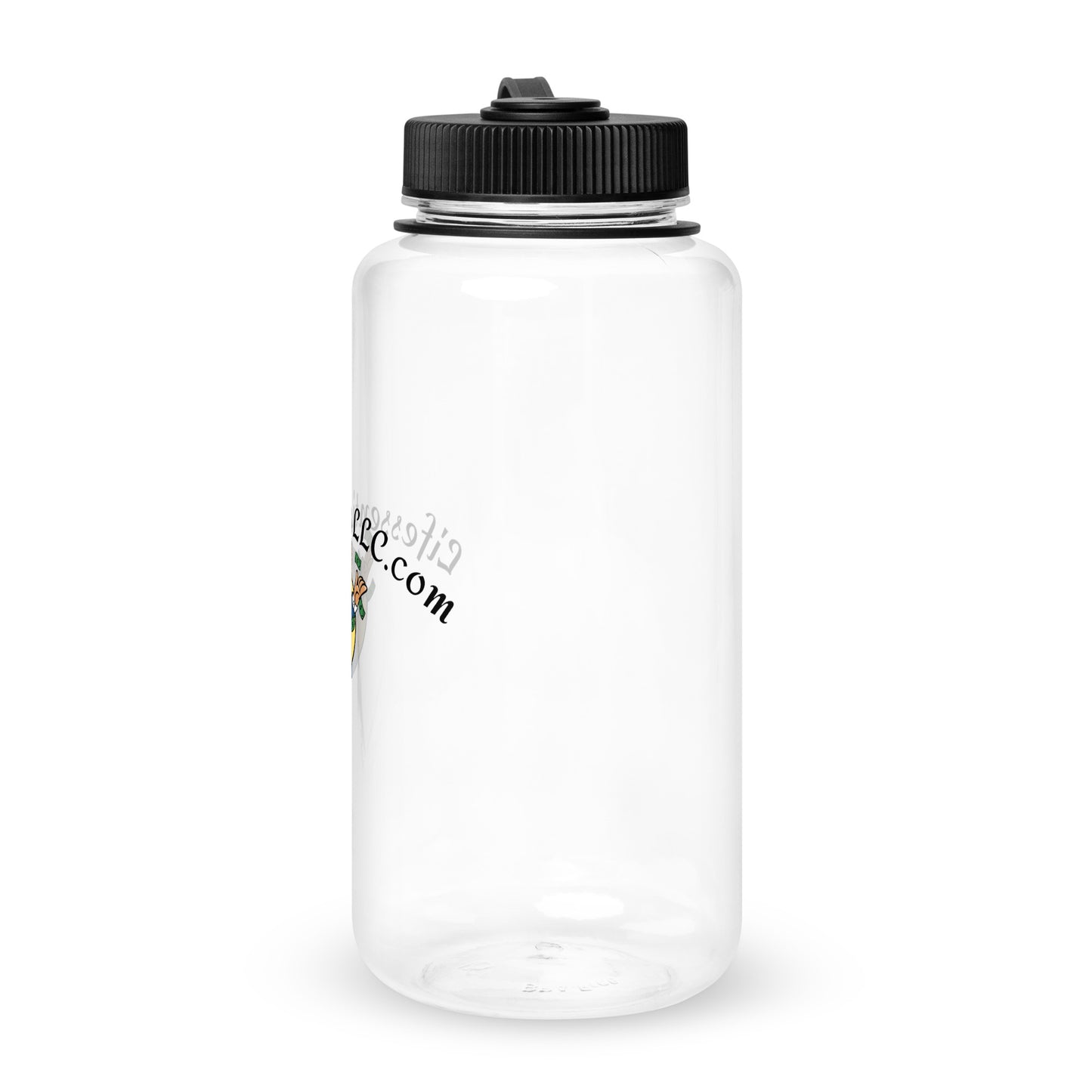 Wide mouth plastic water bottle