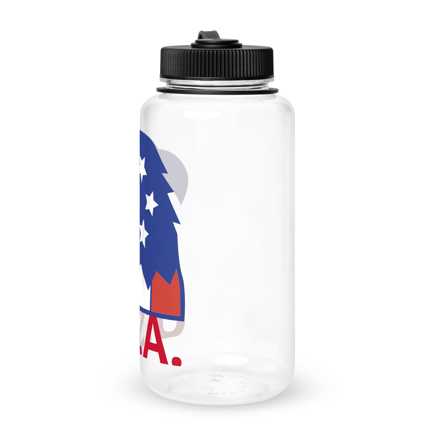 Wide mouth plastic water bottle