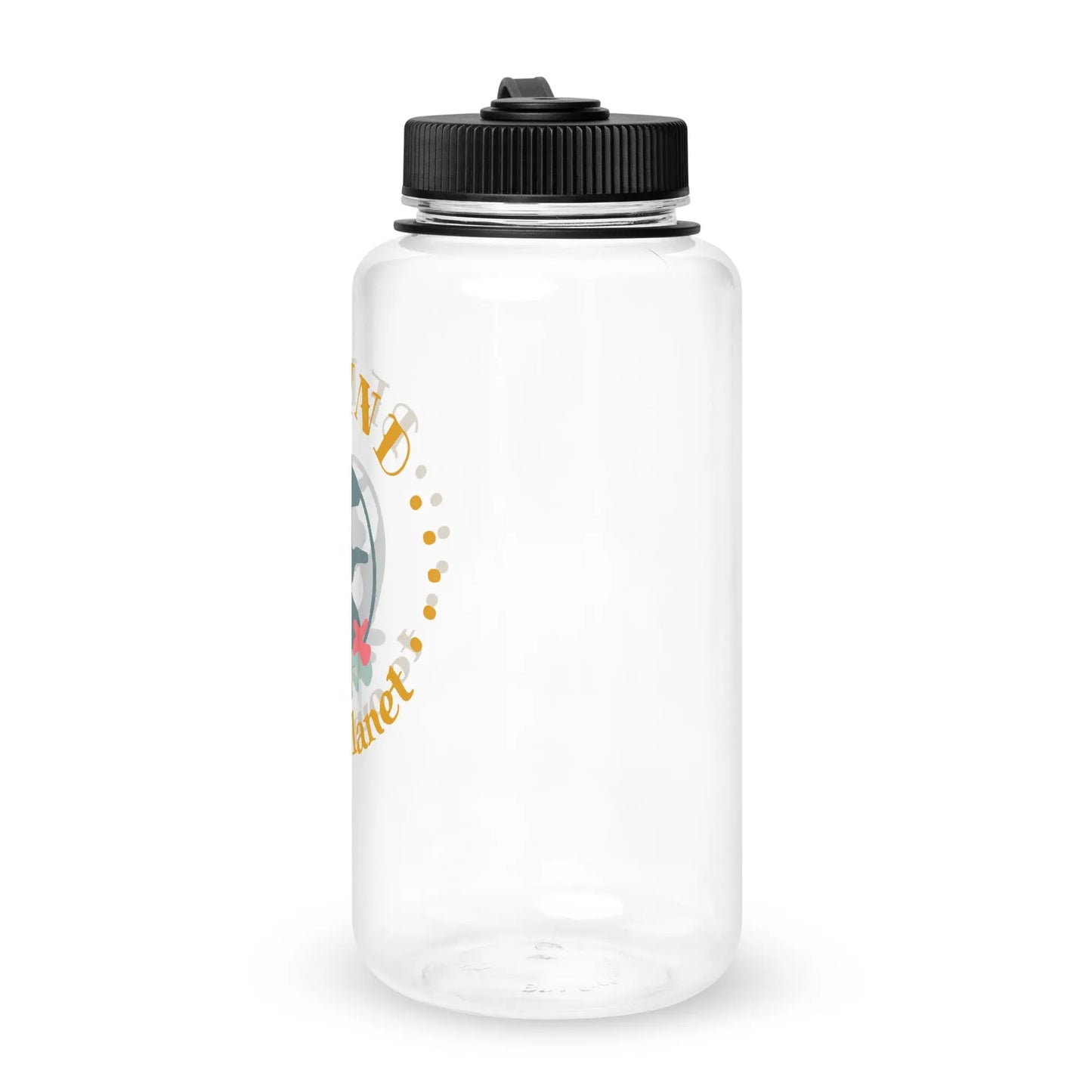 Wide mouth plastic water bottle-LifessentialsLLC.com