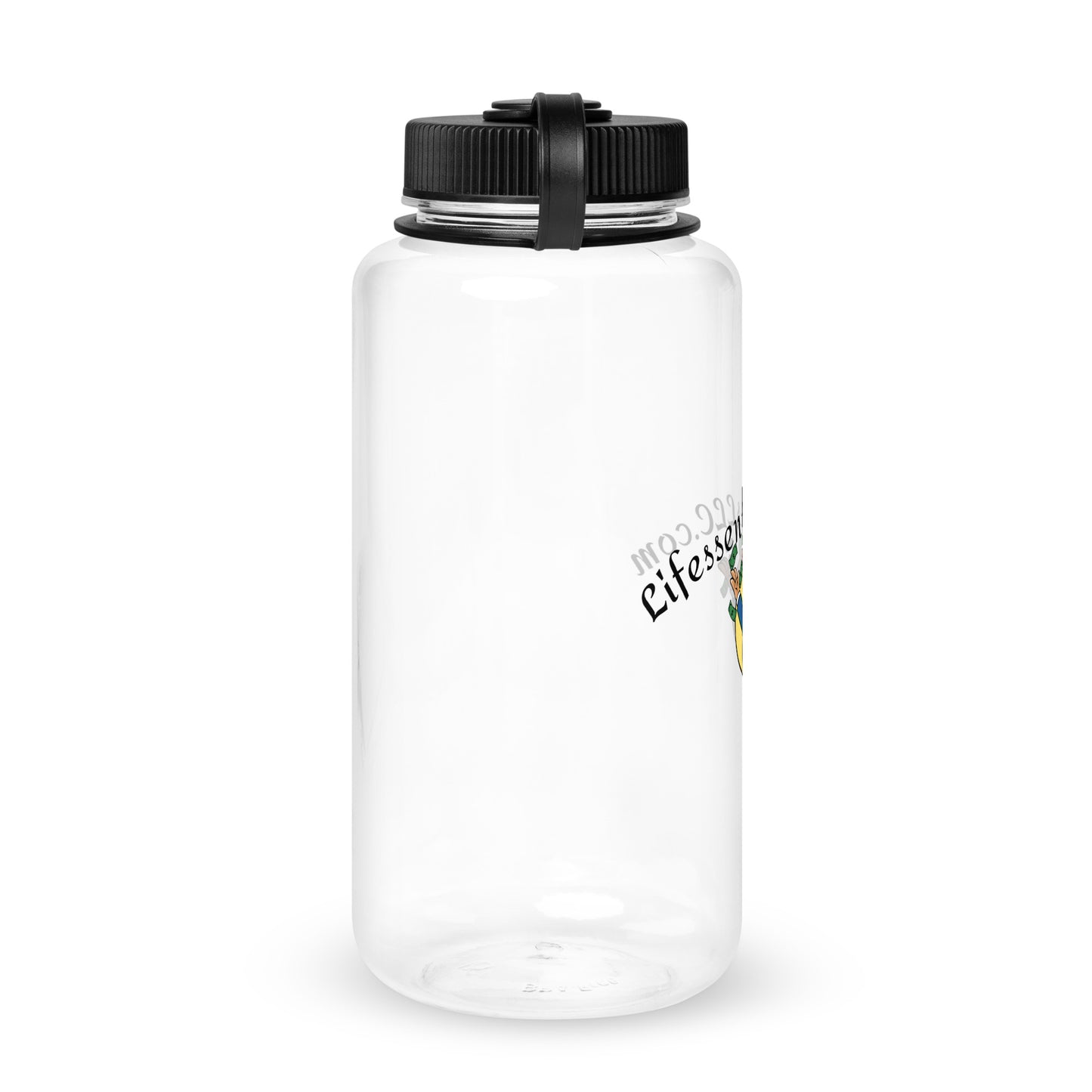 Wide mouth plastic water bottle