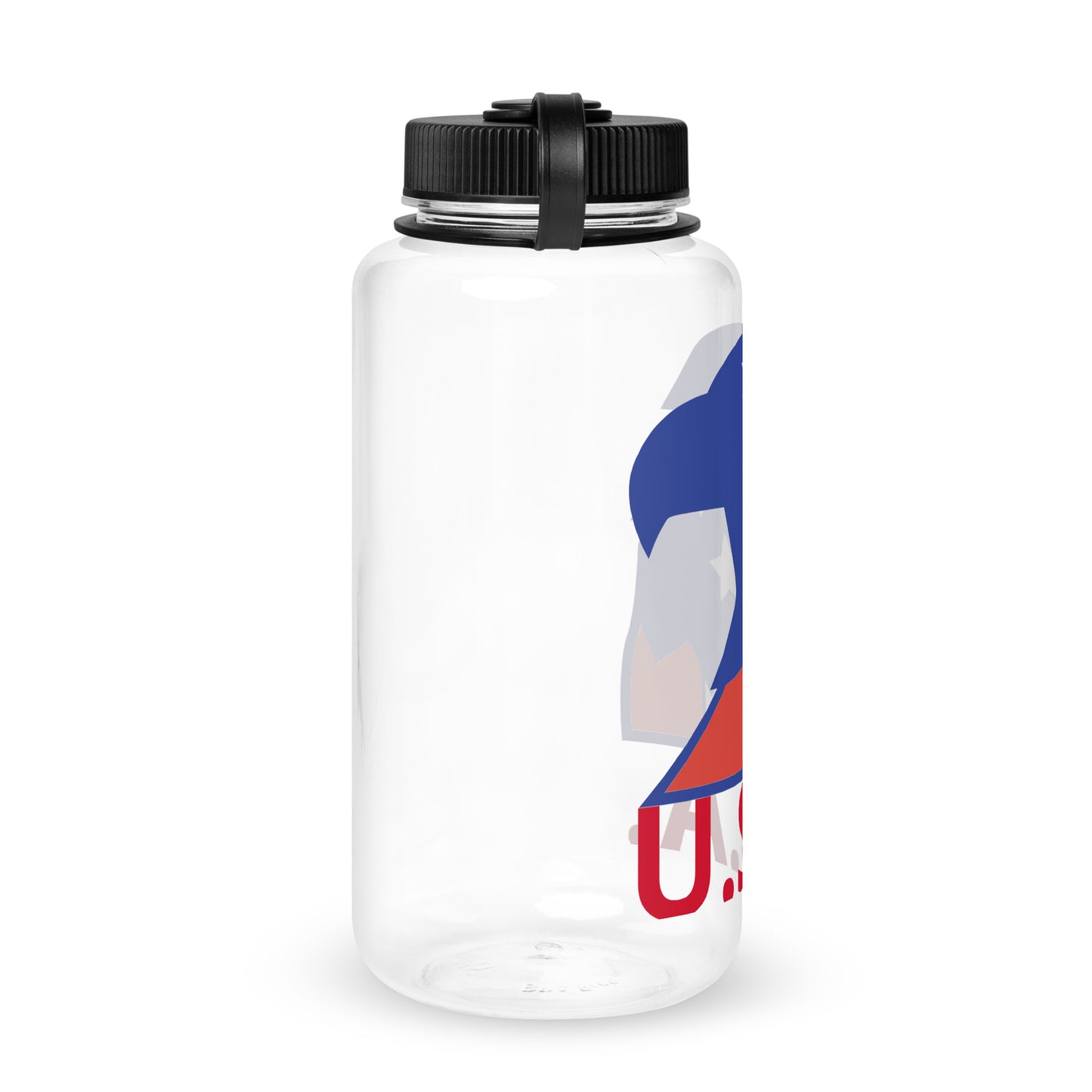 Wide mouth plastic water bottle