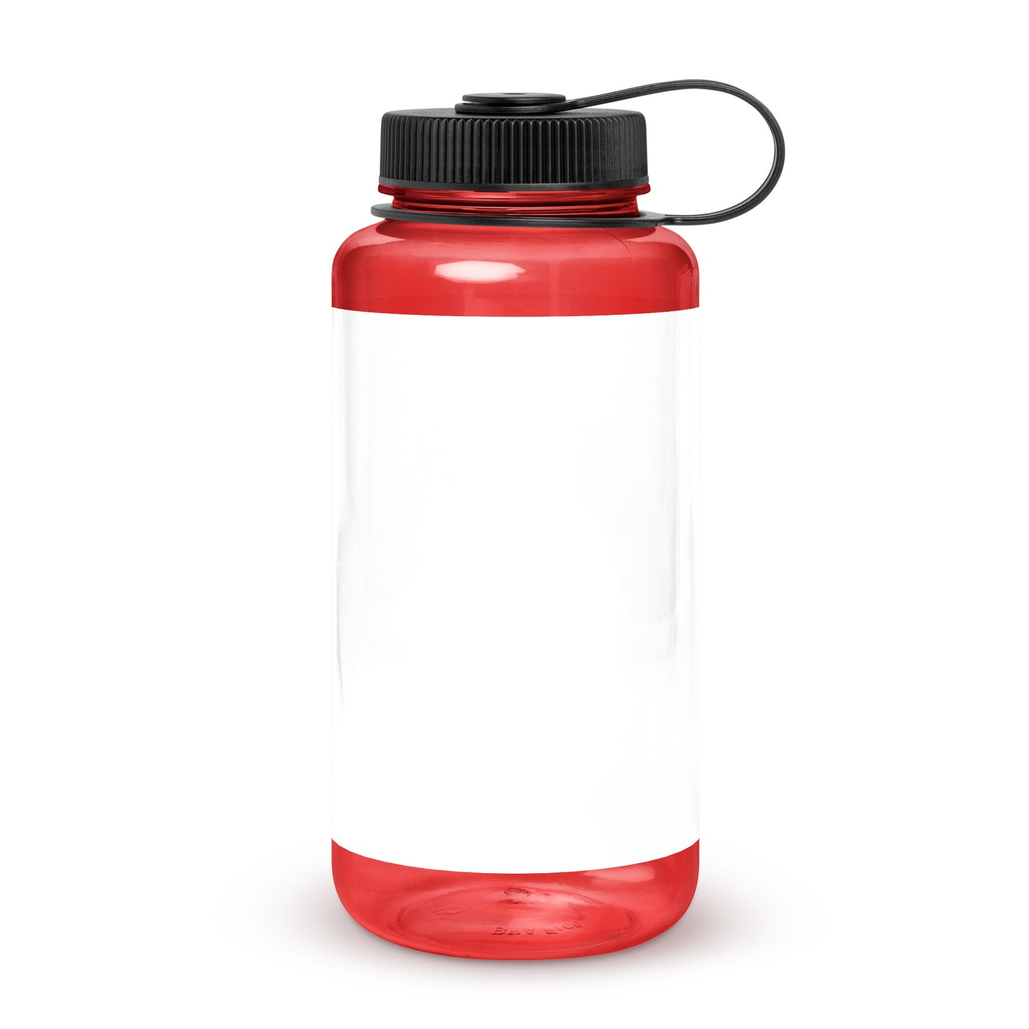 Wide mouth plastic water bottle