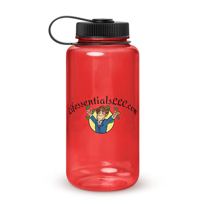 Wide mouth plastic water bottle-LifessentialsLLC.com