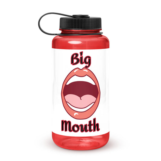 Wide mouth plastic water bottle