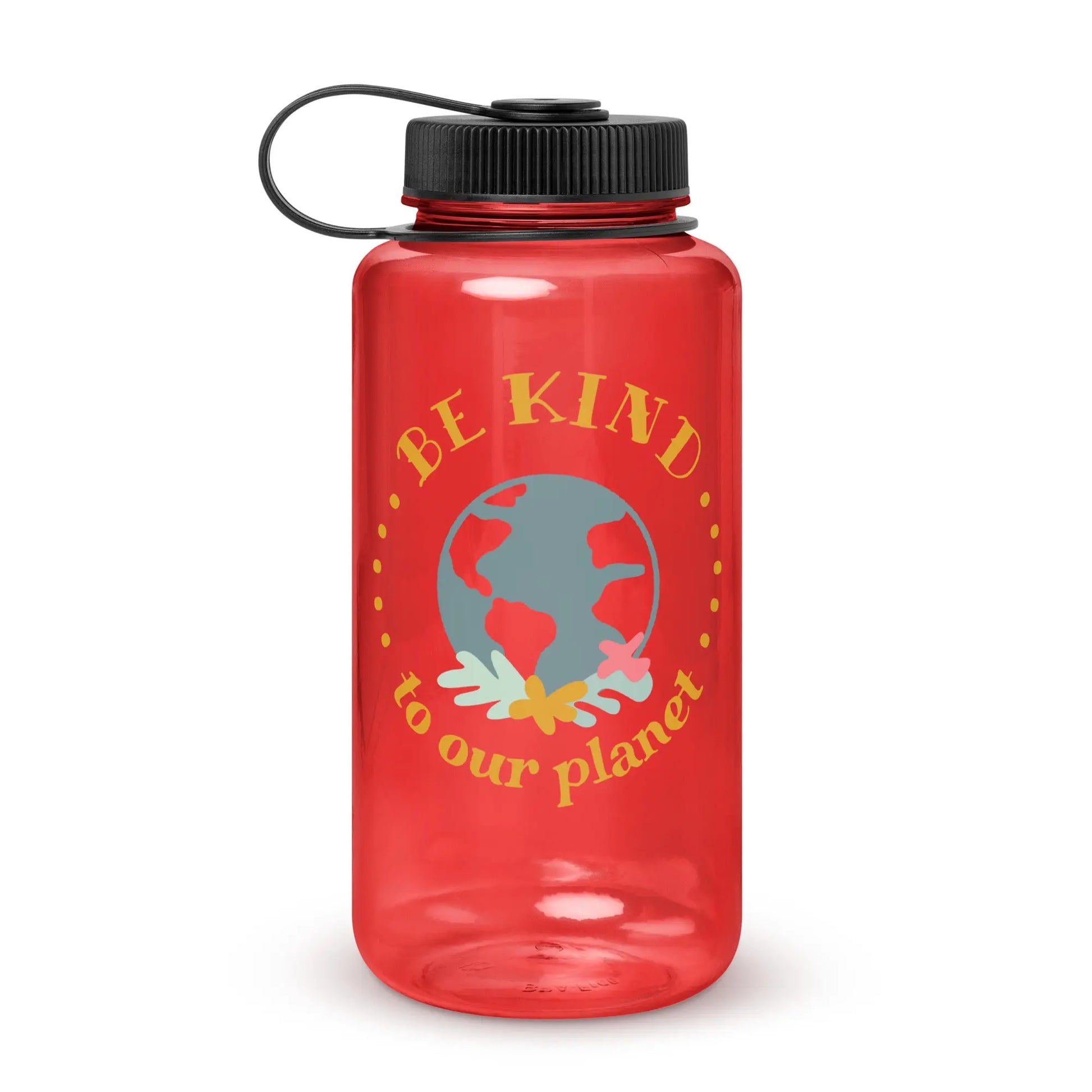 Wide mouth plastic water bottle-LifessentialsLLC.com