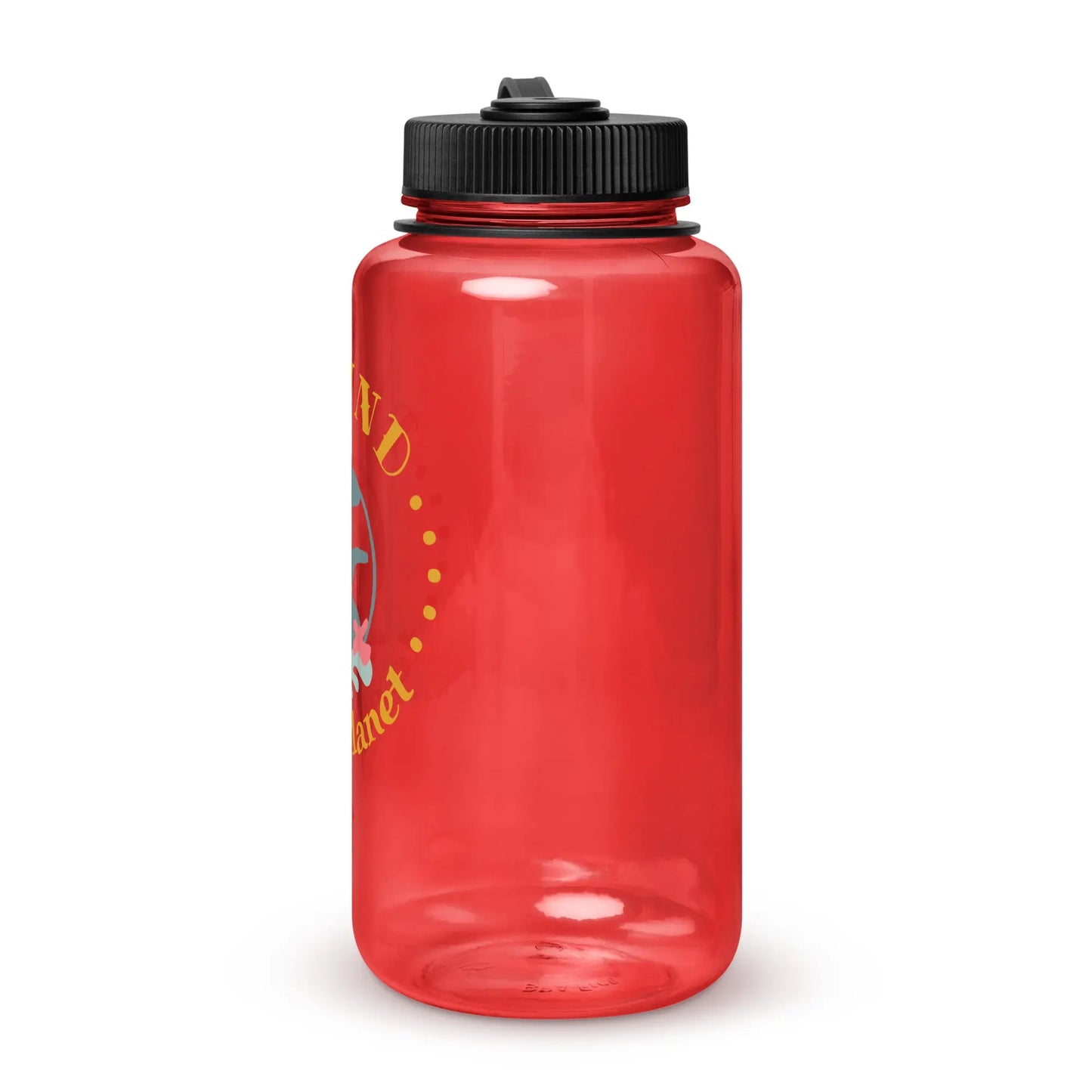 Wide mouth plastic water bottle-LifessentialsLLC.com