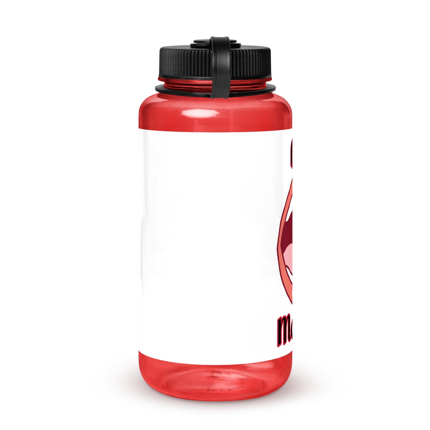 Wide mouth plastic water bottle