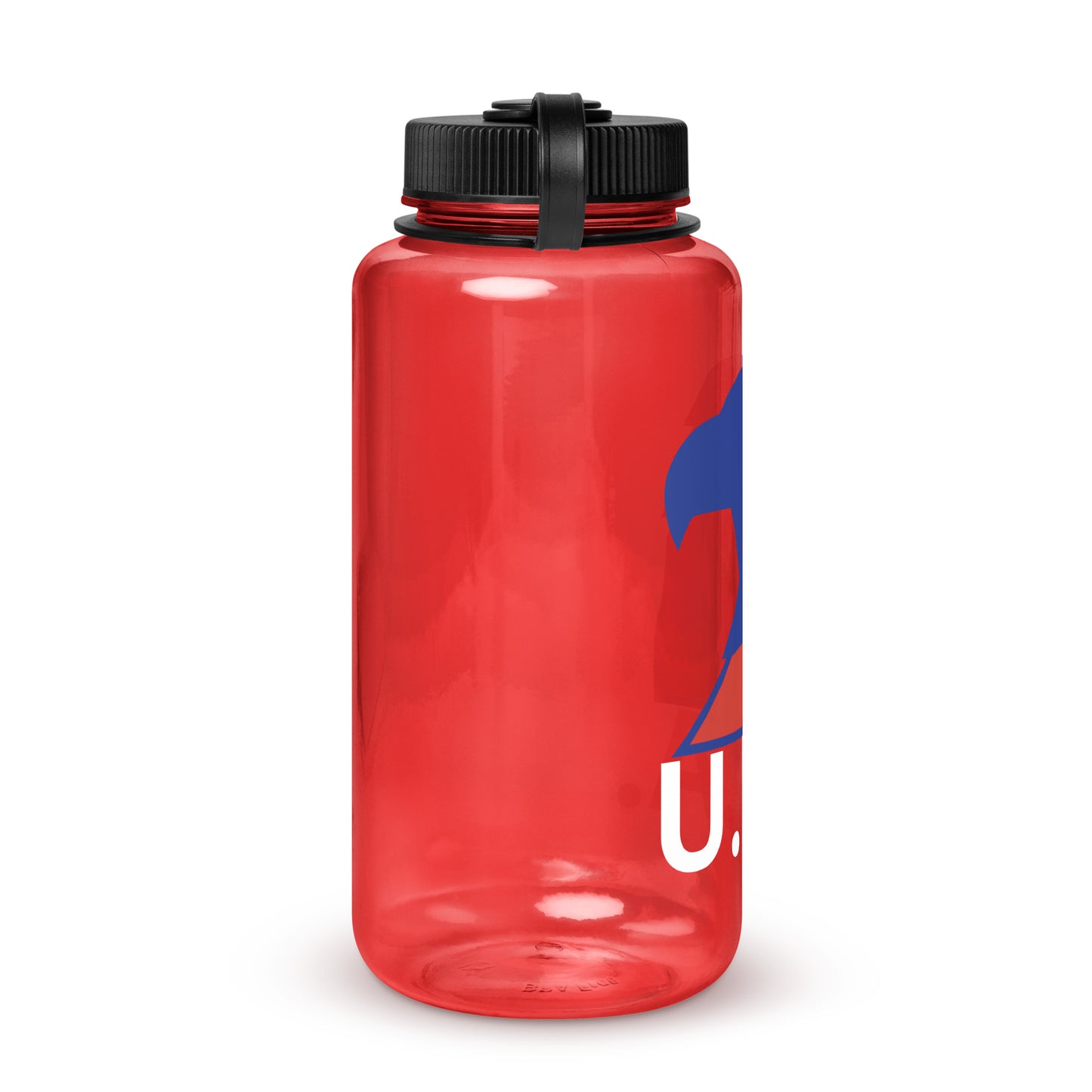 Wide mouth plastic water bottle