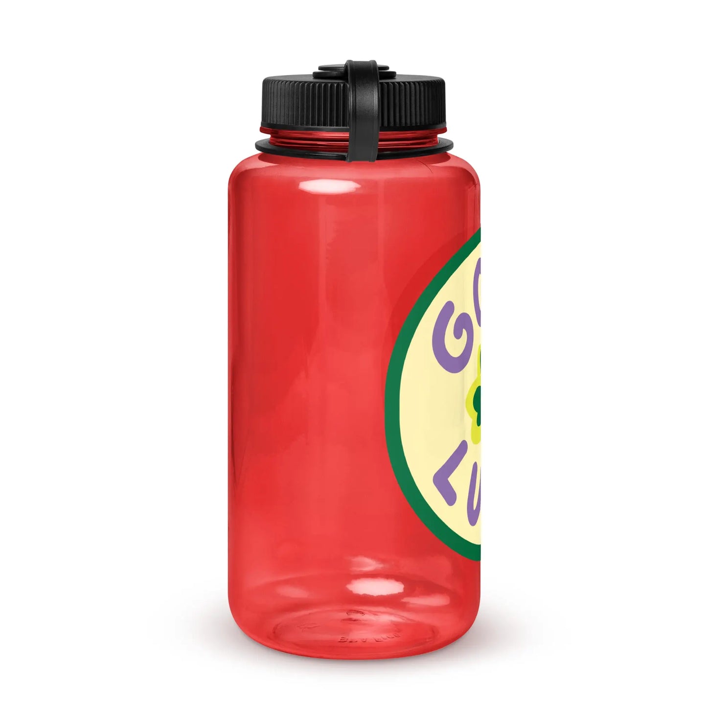 Wide mouth plastic water bottle-LifessentialsLLC.com