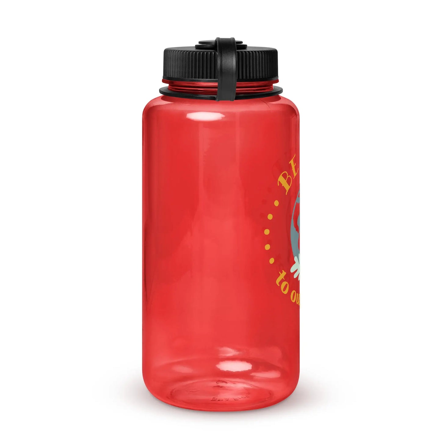 Wide mouth plastic water bottle-LifessentialsLLC.com