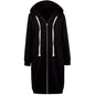 Women's Casual Zip up Hoodies Long Tunic Sweatshirts Jackets Fashion Plus Size Hoodie with Pockets