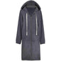 Women's Casual Zip up Hoodies Long Tunic Sweatshirts Jackets Fashion Plus Size Hoodie with Pockets