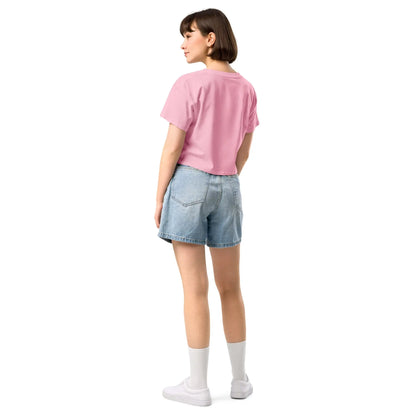 Women's Dropped Shoulder Cotton Crop Top-LifessentialsLLC.com