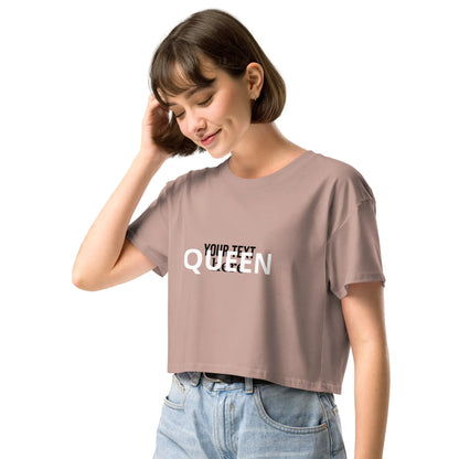 Women's Dropped Shoulder Cotton Crop Top-LifessentialsLLC.com