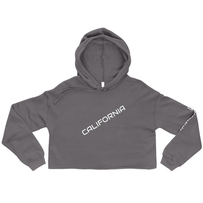"CALIFORNIA" RAW HEM CROP HOODIE-LifessentialsLLC.com