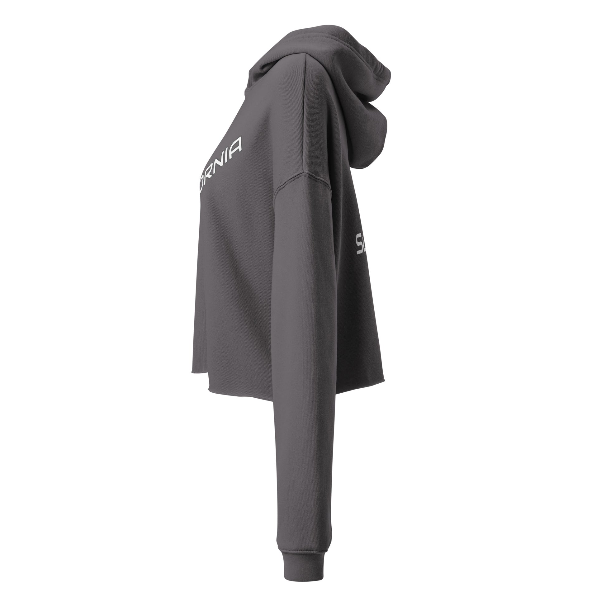 "CALIFORNIA" RAW HEM CROP HOODIE-LifessentialsLLC.com