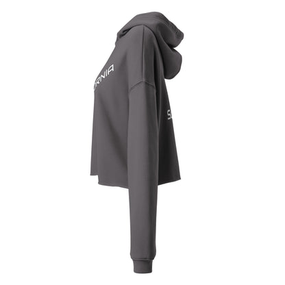 "CALIFORNIA" RAW HEM CROP HOODIE-LifessentialsLLC.com