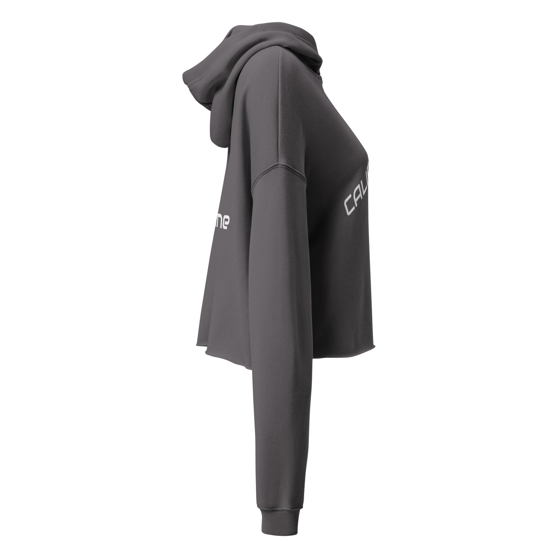 "CALIFORNIA" RAW HEM CROP HOODIE-LifessentialsLLC.com