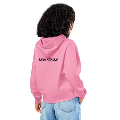 Mom Strong (Black) Women’s Organic Hoodie